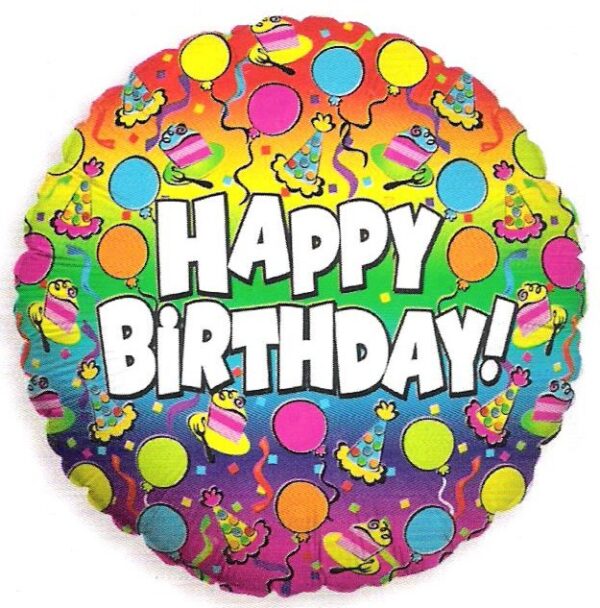 Happy Birthday Party Hats & Cake