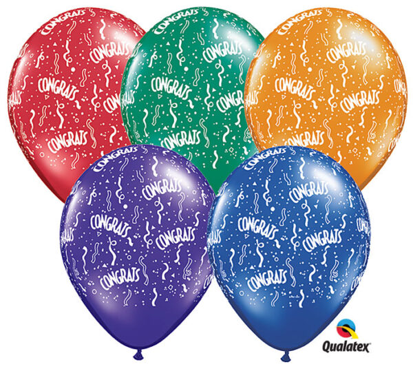 Latex Balloons-Congrats Assorted